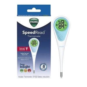 Vicks Speed-Read Digital Oral Thermometer, for Adults and Kids NWT